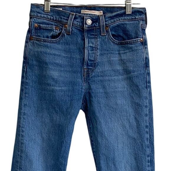 Levi's Wedgie Straight Medium Wash 25 X 27 - Excellent - Picture 5 of 13